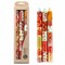 Hand Painted Taper Candles 9 Inch Set Decorative Wax Candles for Home Decor